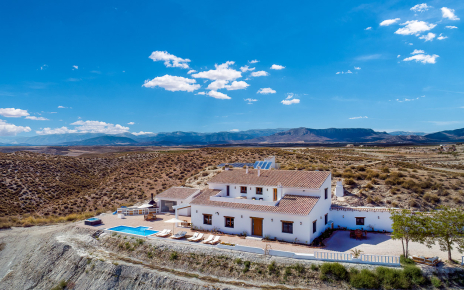 Stunning location in the badlands east from Sierra Nevada